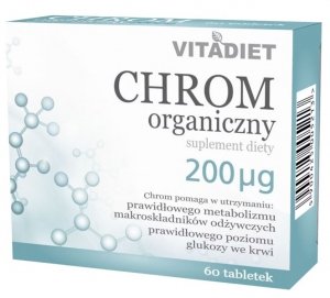 Chrom organiczny 200 mcg, 60 tabletek