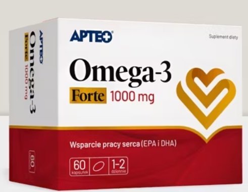 Omega-3 1000 mg Forte APTEO, 60 kapsułek