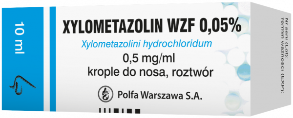 XYLOMETAZOLIN 0,05% krople 10ml