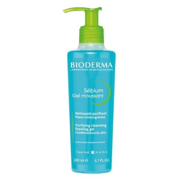 Bioderma Sebium Gel Moussant Antybakteryjny Żel Do Mycia Twarzy 200ml