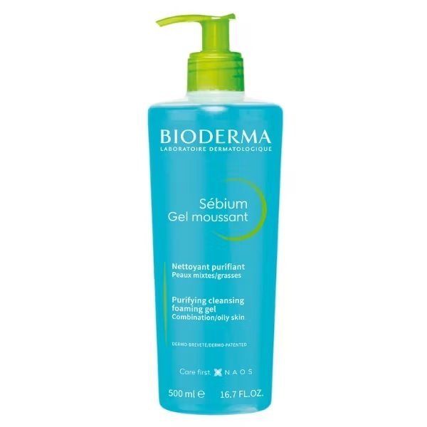Bioderma Sebium Gel Moussant Antybakteryjny Żel do Mycia Twarzy 500ml