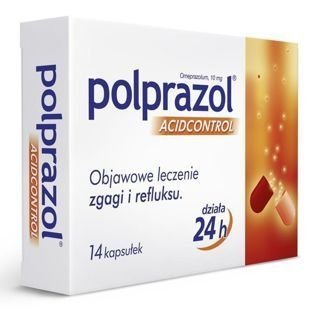 POLPRAZOL Acidcontrol 10mg x 14 kaps.
