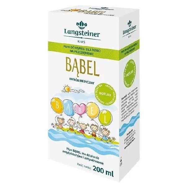 Bąbel Hotlux Płyn Do Kąpieli Dla Dzieci Na Przeziębienie 200ml
