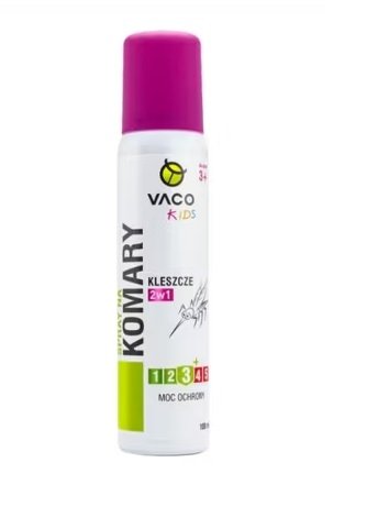 Vaco Kids, spray na komary, kleszcze i meszki, 100 ml