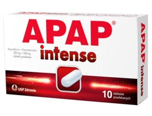 APAP intense, 10 tabletek powlekanych