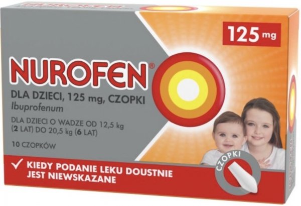 NUROFEN dla dzieci 125mg x 10 czopków