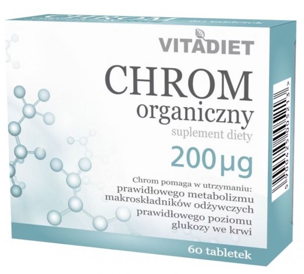 Chrom organiczny 200 mcg, 60 tabletek