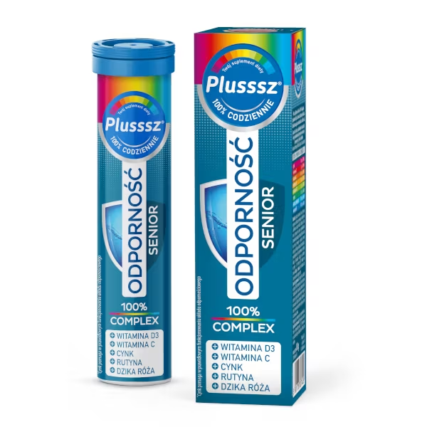Plusssz Odporność Senior 100% Complex 20 Tabletek Musujących