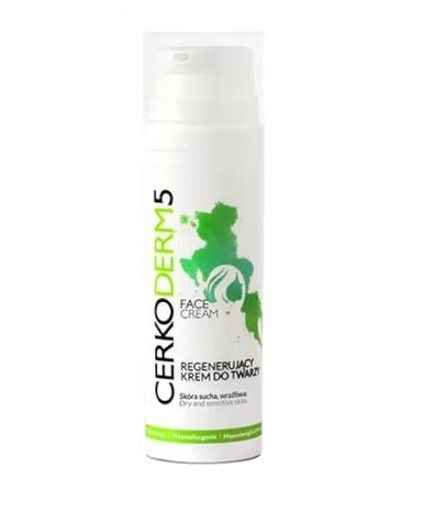 Cerkoderm 5 Regenerujący krem do twarzy, 50 ml