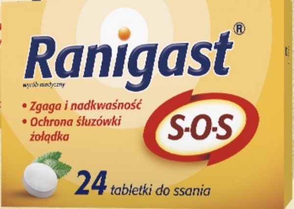 Ranigast S-O-S tabletki do ssania 24 tabletki