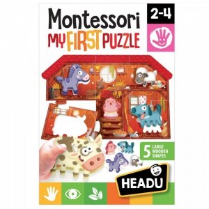 Russell Układanka HEADU Montessori Moje pierwsze puzzle - Farma