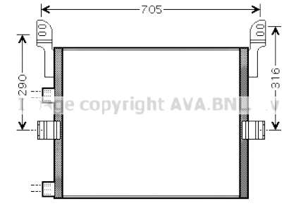 CHŁODNICA KLIMATYZACJI SKRAPLACZ RENAULT PREMIUM 2005