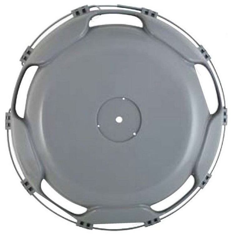 KOŁPAK KOŁA 22,5&quot; SZARY, PRZÓD