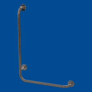 Winkelgriff 100/60cm links montiert, aus rostfreiem Edelstahl