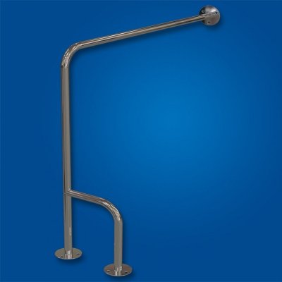 Uchwyt WC dla Niepełnosprawnych mocowany do podł-ścia lewy 80cm fi25