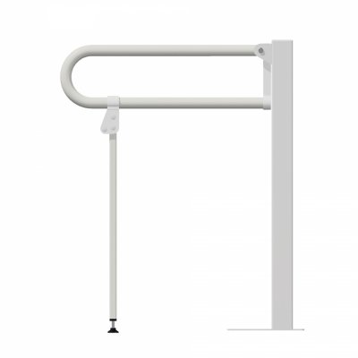 Uchwyt Uchylny WC dla Niepełnosprawnych wolnostojący 50cm biały fi32