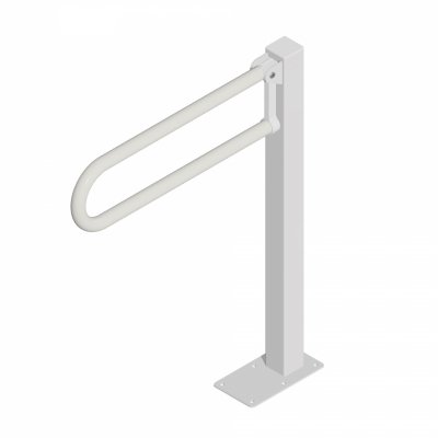 Uchwyt Uchylny WC dla Niepełnosprawnych wolnostojący 60cm biały fi32