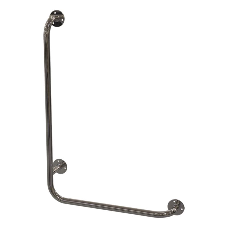 Uchwyt Kątowy dla Niepełnosprawnych lewy 100/40cm stal nier fi25