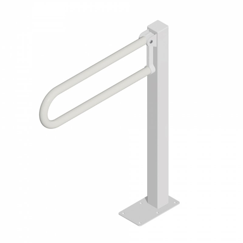 Uchwyt Uchylny WC dla Niepełnosprawnych wolnostojący 50cm biały fi32