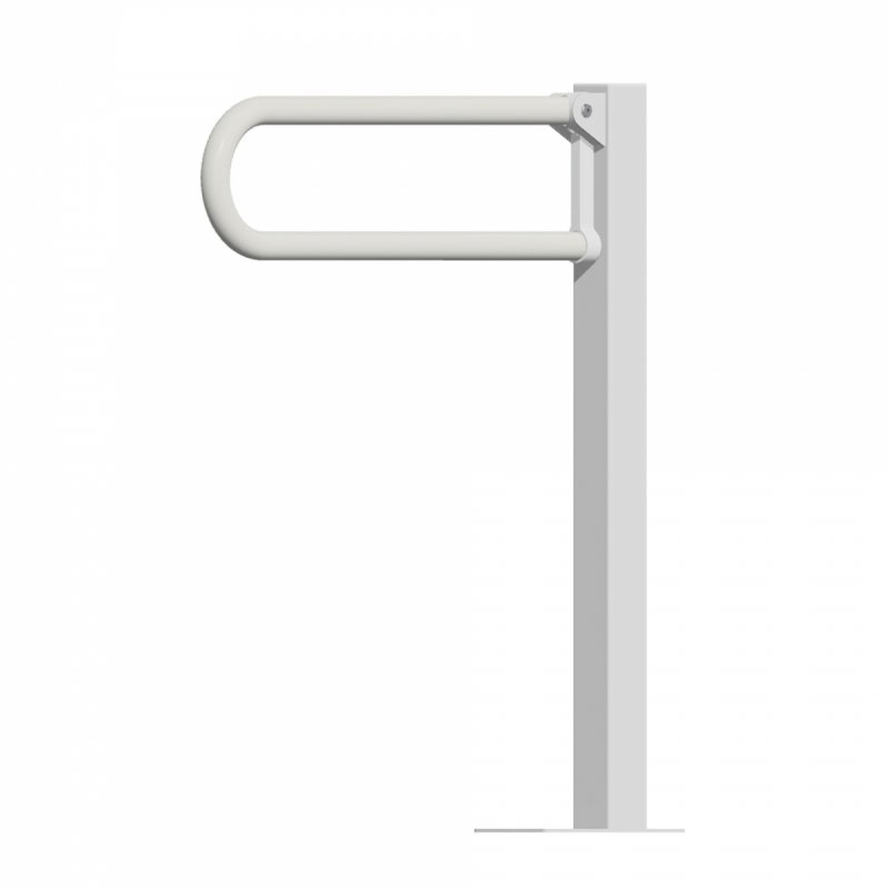 Uchwyt Uchylny WC dla Niepełnosprawnych wolnostojący 70cm biały fi32