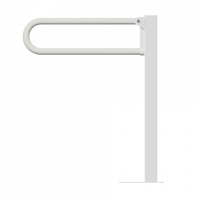 Uchwyt Uchylny WC dla Niepełnosprawnych wolnostojący 50cm biały fi32