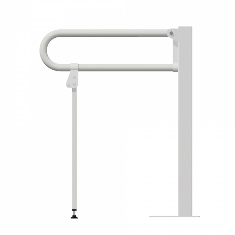 Uchwyt Uchylny WC dla Niepełnosprawnych wolnostojący 50cm biały fi32