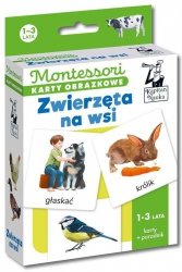 Montessori Karty obrazkowe Zwierzęta na wsi (1-3 lata) Kapitan Nauka