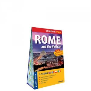 Rzym i Watykan (Rome and the Vatican) kieszonkowy laminowany plan miasta 1:15 000