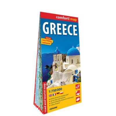 Grecja laminowana mapa samochodowo-turystyczna 1:750 000