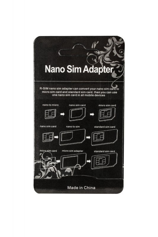 Adapter Nano SIM 3W1 czarny