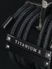 Ligaturka do saksofonu altowego Silverstein Titanium X Gen. 5 Small ebonit