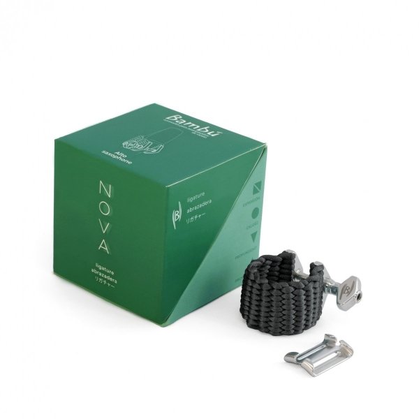 Ligaturka do saksofonu altowego Bambu Nova metal (6 kolorów)