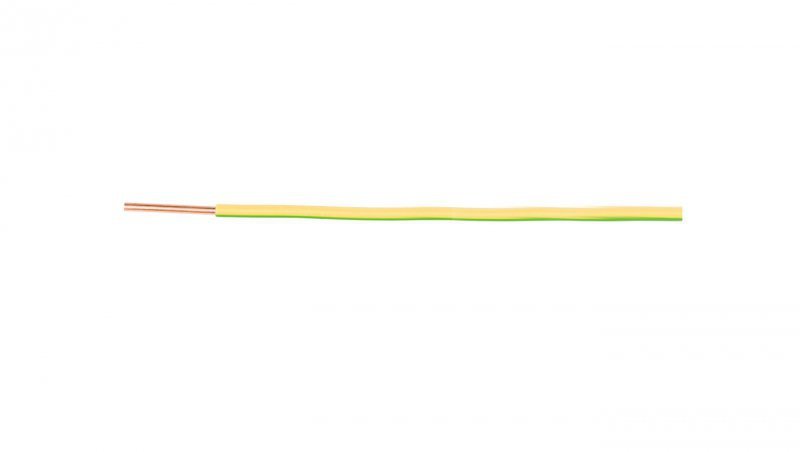 Przewód instalacyjny H07V-U (DY) 10 żółto-zielony /100m/
