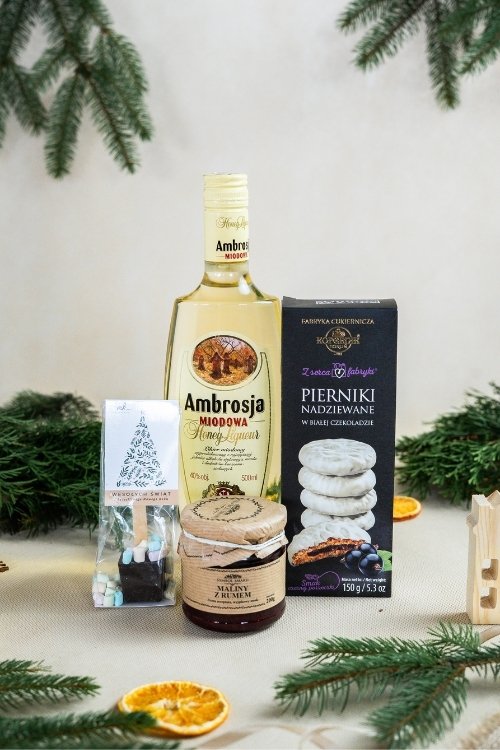 Zestaw prezentowy z likierem &quot;Miodowo-czekoladowy&quot;