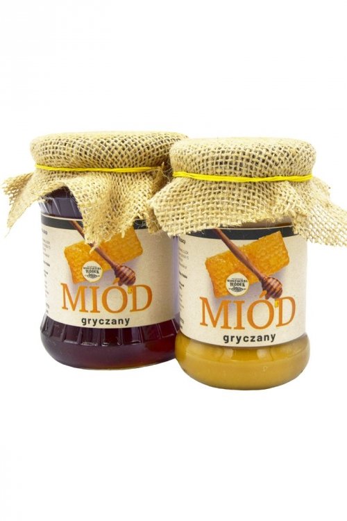 Miód GRYCZANY (650 g) z pasieki - mały i duży