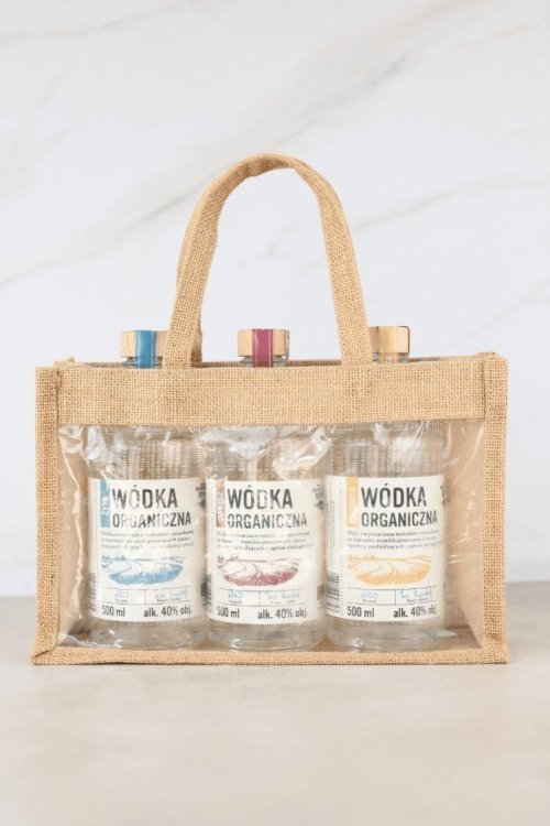 zestaw organiczna torebka z wódką Organiczną środek