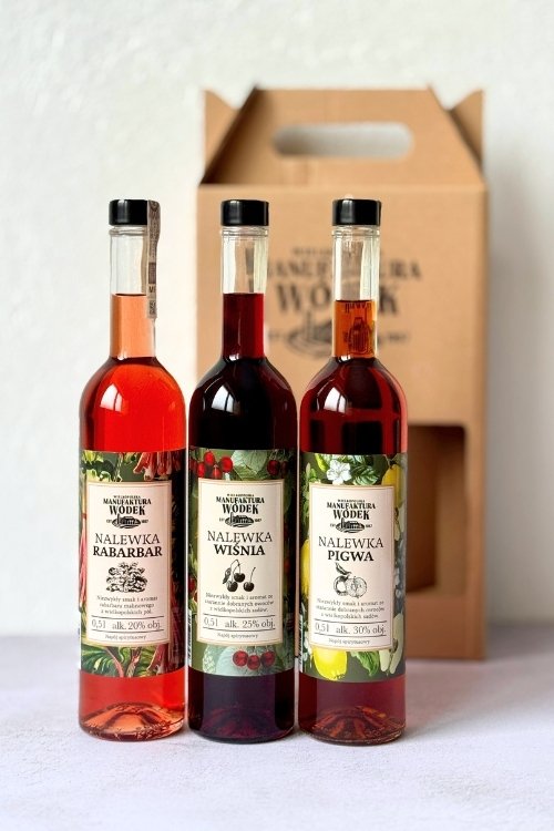 Zestaw prezentowy z nalewkami "Kartonik dobroci" Pigwa