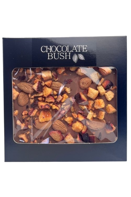 Czekolada mleczna z migdałami i śliwkami Chocolate Bush 85g