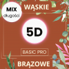 5D C 0,07 JASNY ŚREDNI CIEMNY BRĄZ 6-12 mm BasicPro Paleta Mix WĄSKIE