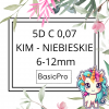 5D C 0,07 6-12mm BasicPro Paleta Mix - Promień Czarny / Kępka Niebieska KIM 
