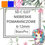 5D C 0,07 6-12mm BasicPro Paleta Mix  NIEBIESKIE / POMARAŃCZOWE 