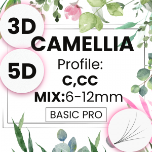 3D 5D 8D C,CC,D 6-12mm BasicPro Paleta Mix CAMELLIA