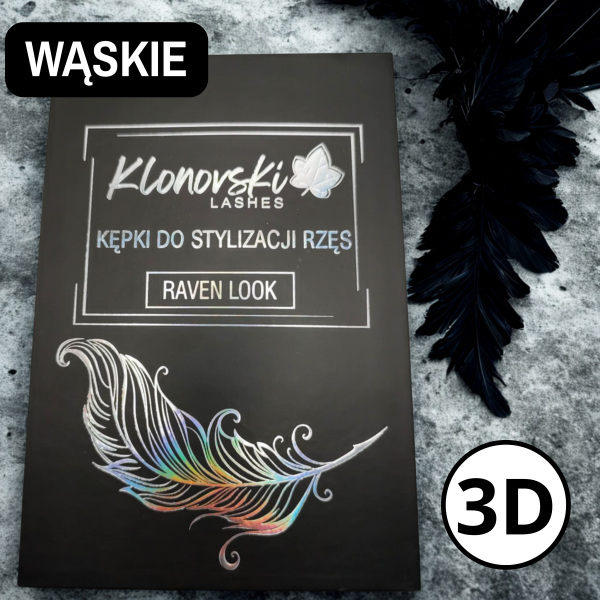 3D C CC D 0,07 7-13 mm  RAVEN LOOK Paleta Mix 2320 kępek WĄSKIE