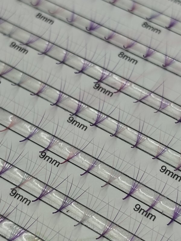 5D C 0,07 6-12mm VIRAL UNICORN Paleta Mix -Kolorowe Kępki  RÓŻOWY / FIOLETOWY / NIEBIESKI