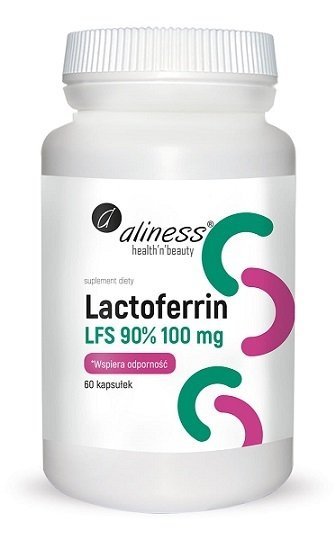 Aliness Lactoferrin LFS 90% 100 mg suplement diety x 60 kapsułek