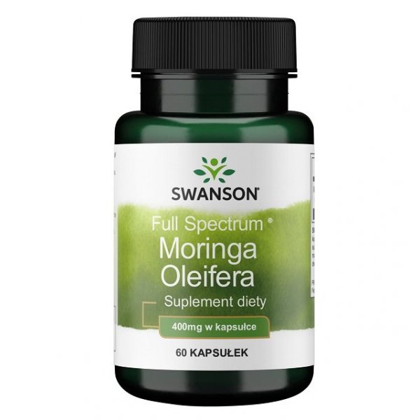 Swanson Moringa oleifera 400mg 60 kapsułek suplement diety