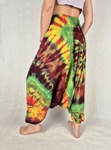 Szarawary alladynki tie dye