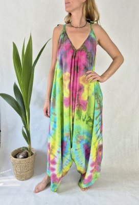 K9 - Kombinezon Tie Dye z tkaniny bambusowej
