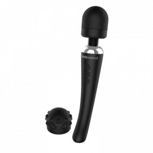 Masażer - Bodywand Curve Rechargeable Wand Massager Black 