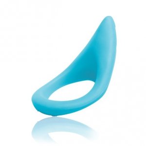 Pierścień na penisa i jądra - Laid P.2 Silicone Cock Ring 51.5 mm Blue